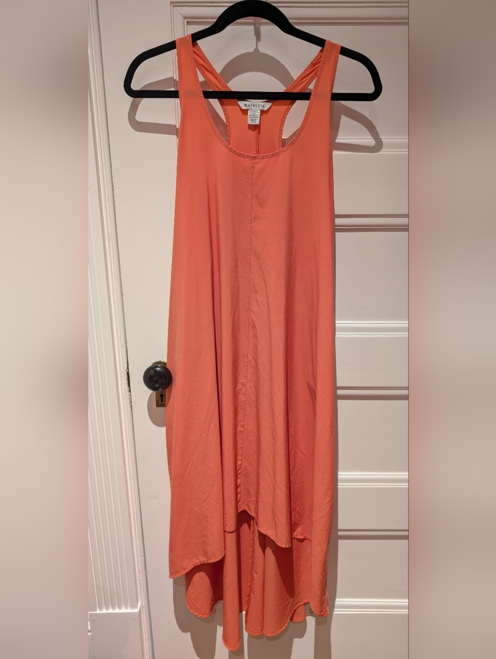 Coral Athleta Presidio Traveler High-Low Tank Dress